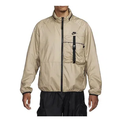 Nike Sportswear Tech Woven N24 Packable Lined Jacket 'khaki' In Metallic