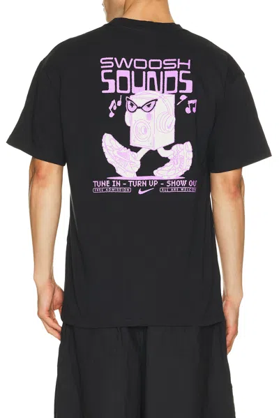 Nike Sportswear Tee Lse Swoosh Sounds In Black