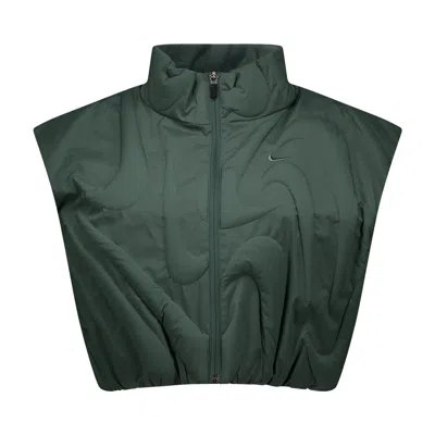 Pre-owned Nike Sportswear Therma-fit Loose Vest 'vintage Green' | Women's Size M