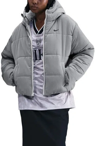Nike Sportswear Therma-fit Water Resistant Hooded Puffer Jacket In Multi