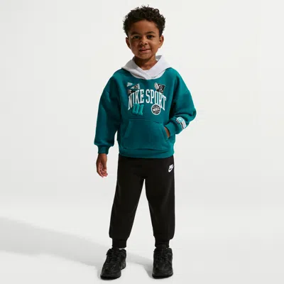 Nike Babies' Sportswear Toddler Multisport 2-piece Pullover Hoodie Set In Black
