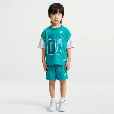 Nike Babies' Sportswear Toddler Multisport 2-piece Shorts Set In Green