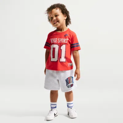 Nike Babies' Sportswear Toddler Multisport Fleece Shorts In White