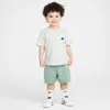 Nike Babies' Sportswear Toddler Pocket T-shirt And French Terry Shorts Set