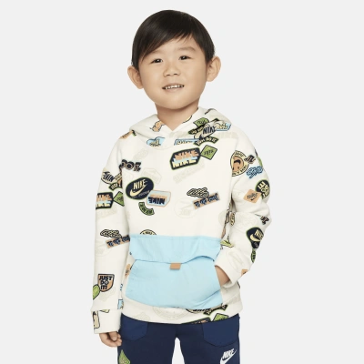 Nike Babies' Sportswear Toddler Printed Hoodie In White