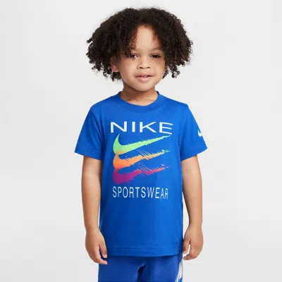 Nike Babies' Sportswear Toddler Sportswear Swoosh T-shirt In Blue