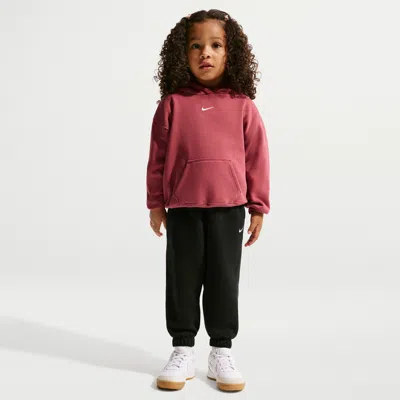 Nike Babies' Sportswear Toddler Studio Fleece Loose Pants In Black