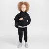 Nike Babies' Sportswear Toddler Tech Fleece 2-piece Full-zip Set In Black