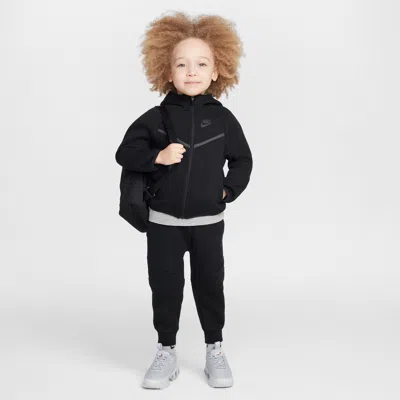 Nike Babies' Sportswear Toddler Tech Fleece 2-piece Full-zip Set In Black