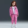 Nike Babies' Sportswear Toddler Tech Fleece 2-piece Full-zip Set In Pink