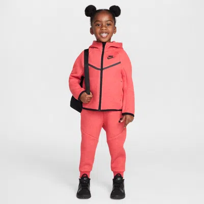 Nike Babies' Sportswear Toddler Tech Fleece 2-piece Full-zip Set In Red