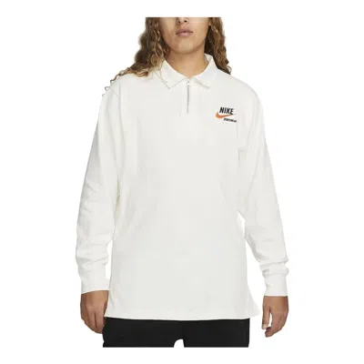 NIKE NIKE SPORTSWEAR TREND RUGBY LONG POLO SHIRTS 'WHITE'