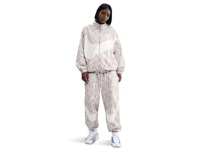 Nike Sportswear Trend Woven Heritage All Over Print Jacket In Gray
