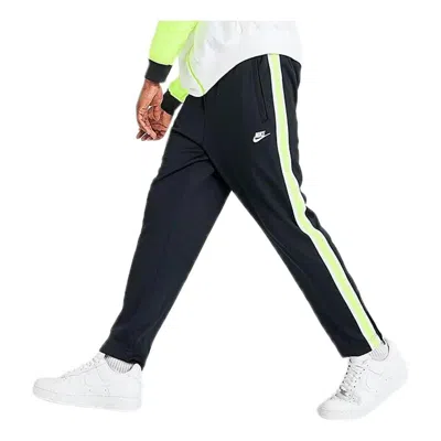 Nike Sportswear Tribute Track Pants 'black Volt-white' In Blue