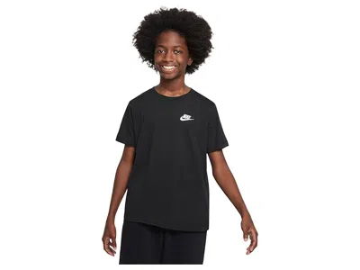 Nike Sportswear T-shirt (little Kid/big Kid) Kid's Clothing Black 1 : Sm (8 Big Kid), Cotton
