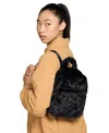 Nike Sportswear Unisex Futura Faux Fur Mini Backpack In Black