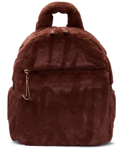 Nike Sportswear Unisex Futura Faux Fur Mini Backpack In Brown