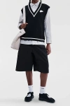 Nike Sportswear Waffle Knit Sweater Vest In Black, Women's At Urban Outfitters In Black