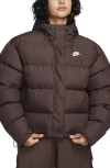 Nike Sportswear Water Repellent Down Jacket In Baroque Brown/white