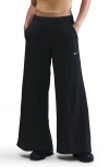 Nike Sportswear Wide Leg Track Pants In Black