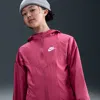 Nike Sportswear Windrunner Big Kids' Hooded Repel Jacket In Pink