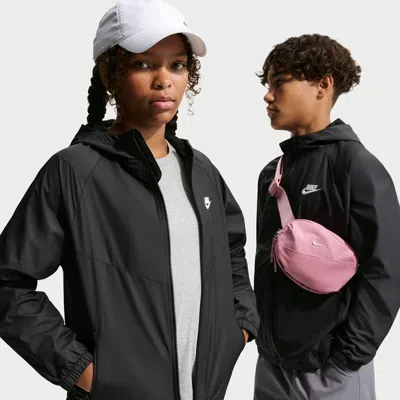 Nike Sportswear Windrunner Big Kids' Hooded Repel Jacket In Black