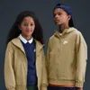 Nike Sportswear Windrunner Big Kids' Hooded Repel Jacket In Brown