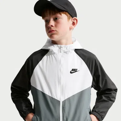 Nike Sportswear Windrunner Big Kids' Hooded Repel Jacket In Multi