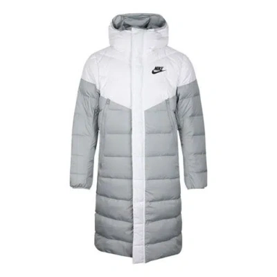 Nike Sportswear Windrunner Down Fill Long Hoodie Down Jacket For Men Grey Gray