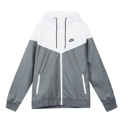 NIKE NIKE SPORTSWEAR WINDRUNNER FULL-ZIP JACKET 'WHITE GREY'