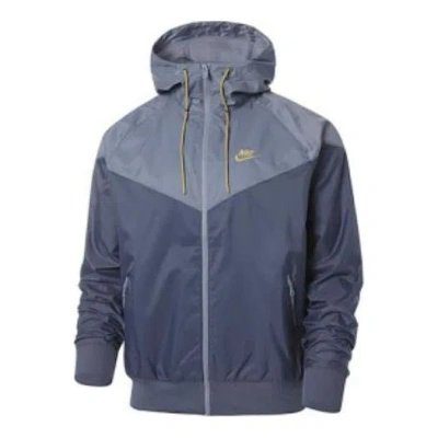 Nike Sportswear Windrunner Hooded Jacket 'blue Grey' In Gray