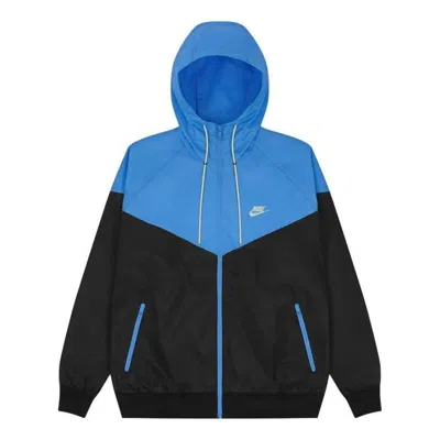 Nike Sportswear Windrunner Hooded Woven Jacket 'blue Black'