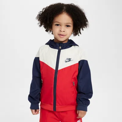 Nike Babies' Sportswear Windrunner Toddler Full-zip Jacket In Blue