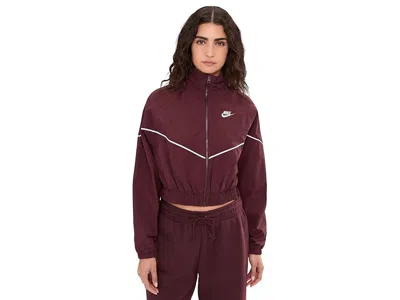 Nike Sportswear Windrunner Woven Jacket Speed In Burgundy