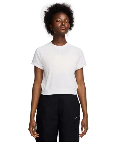 Nike Sportswear Women's Chill Terry Raglan-sleeve Top In B Hthr,lto