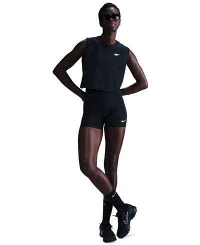 Nike Sportswear Women's Club Cotton Sleeveless Cropped Logo T-shirt