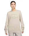 Nike Sportswear Women's Club Fleece Crewneck Sweatshirt In Neutral