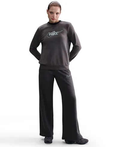 Nike Sportswear Women's Club Fleece Crewneck Sweatshirt In Blue