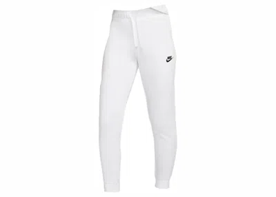 Pre-owned Nike Sportswear Women's Club Fleece Jogger Pants In White/black