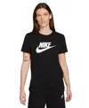 Nike Women's  Sportswear Essentials Logo T-shirt In Black,white