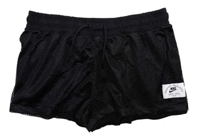 Pre-owned Nike Sportswear Women's Heritage Shorts In Black