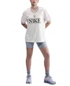 Nike Sportswear V-neck Graphic Jersey In White