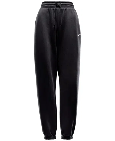 Nike Sportswear Women's Phoenix Fleece High-rise Oversized Sweatpants In Black