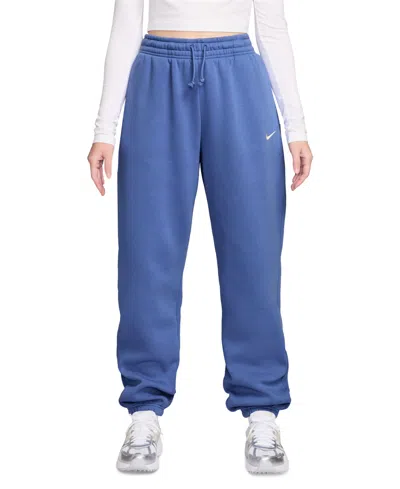 Nike Sportswear Women's Phoenix Fleece High-rise Oversized Sweatpants In Blue