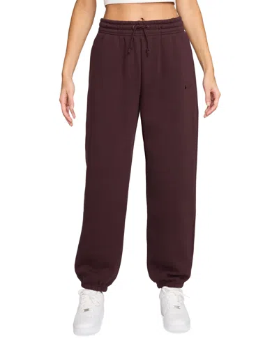 Nike Sportswear Women's Phoenix Fleece High-rise Oversized Sweatpants In Brown