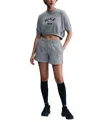Nike Women's  Sportswear Phoenix Fleece Mid-rise 4" Shorts In Gray