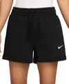 Nike Sportswear Women's Phoenix Fleece Mid-rise 4" Shorts In Black