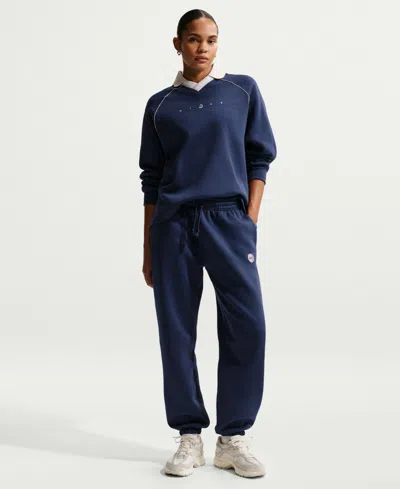 Nike Sportswear Women's Phoenix Fleece Oversized Pants In Blue