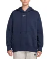 Nike Sportswear Women's Phoenix Fleece Oversized Pullover Hoodie In Blue