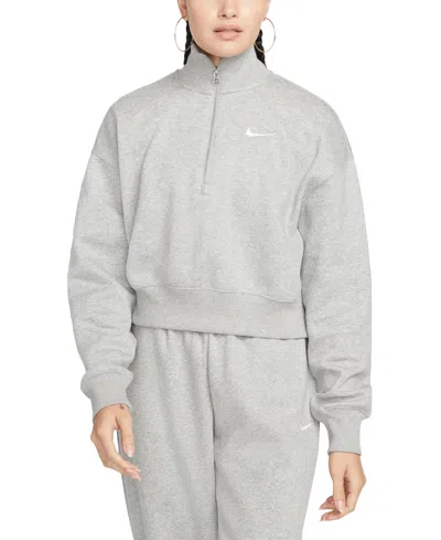 Nike Sportswear Women's Phoenix Fleece Quarter-zip Cropped Sweatshirt